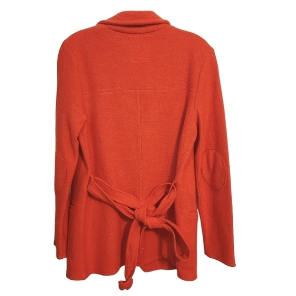 Anthropologie | Sparrow Women's Orange Wool Belted Jacket (Size Small) - Picture 16 of 16